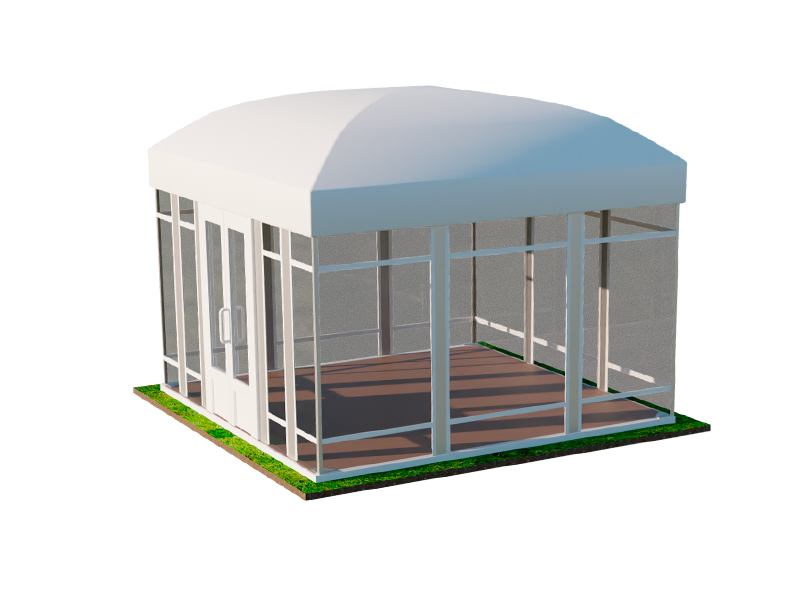 Павильон выставочный 5x5 остеклённый