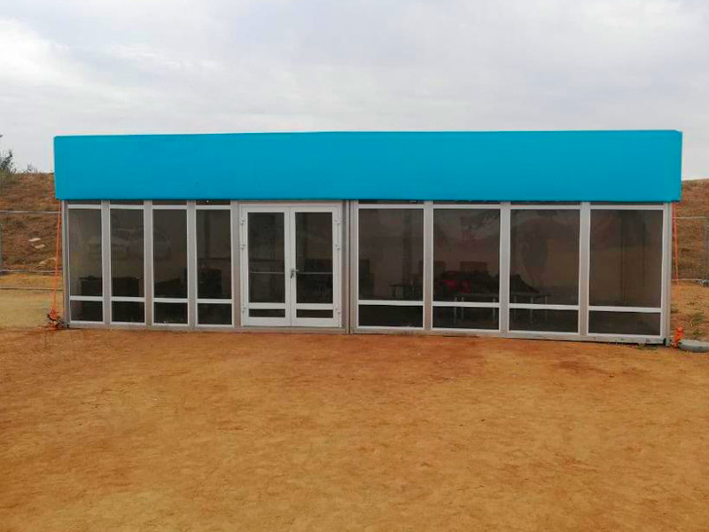 Павильон выставочный 5x15 остеклённый