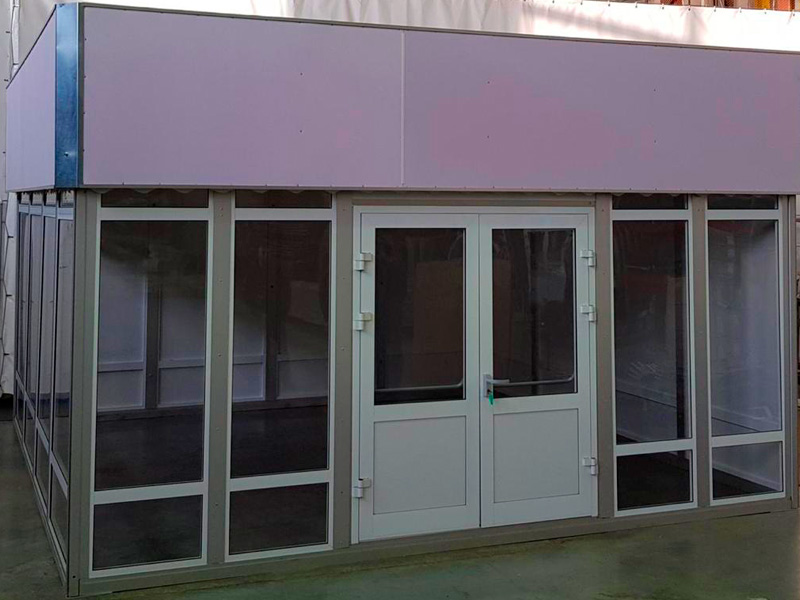 Павильон выставочный 5x10 остеклённый