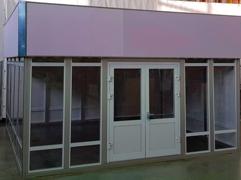 Павильон выставочный 5x5 остеклённый