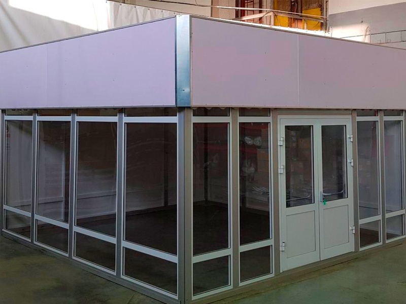 Павильон выставочный 5x5 остеклённый