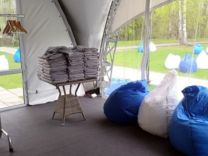 Флисовый плед в полоску