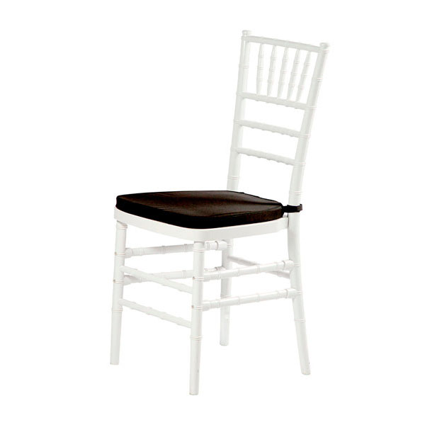 Подушка на стул черная