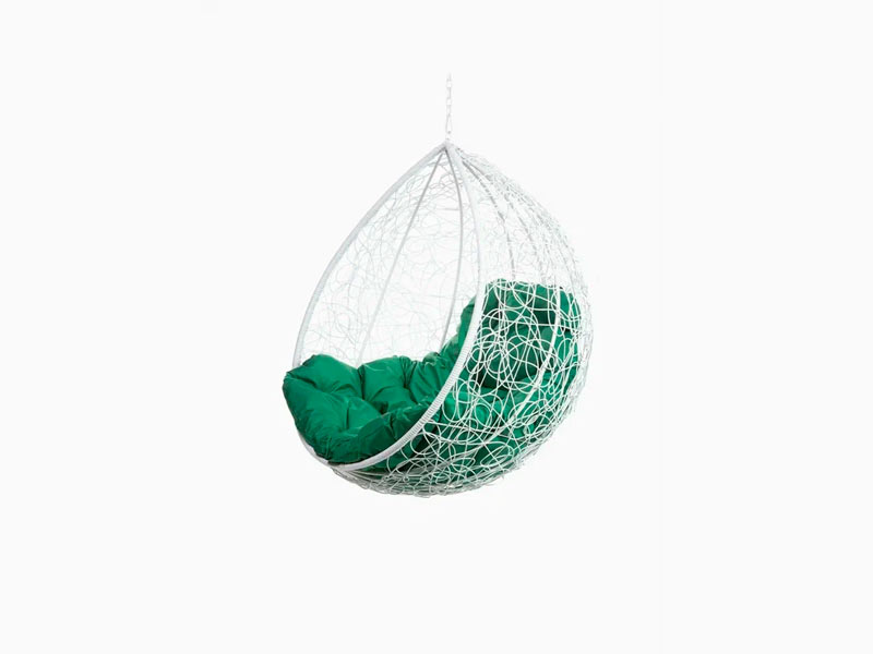 Подвесное кресло зелёное