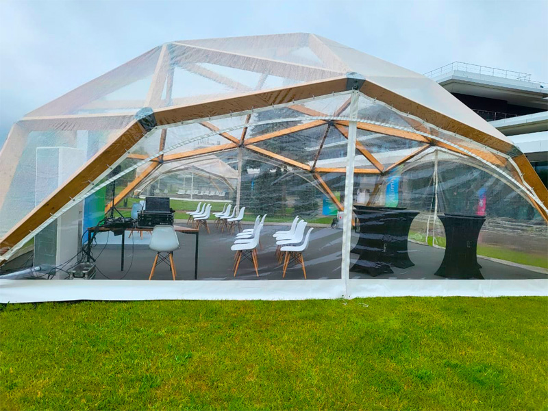 Прозрачный деревянный шатер 10x10