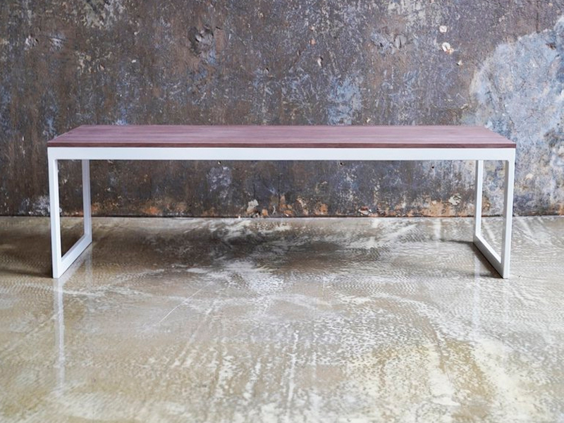 Прямоугольная скамейка Светлое дерево