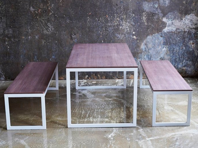 Прямоугольная скамейка Светлое дерево