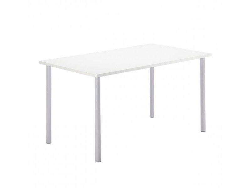 Прямоугольный белый стол 150х75