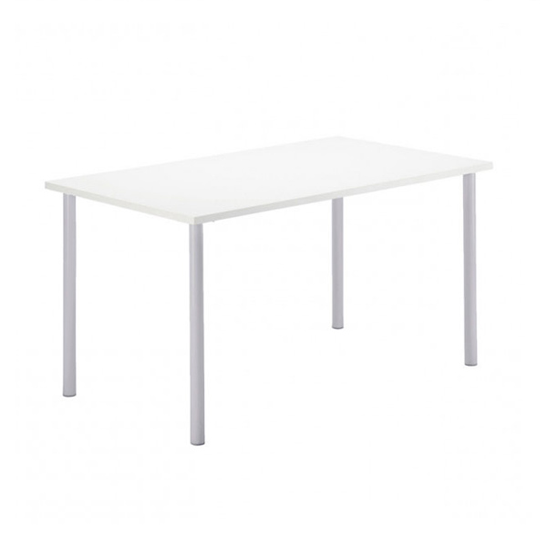 Прямоугольный белый стол 150х75