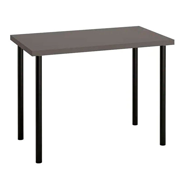 Прямоугольный черный стол 150х75