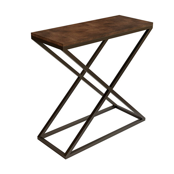 Прямоугольный стол X-loft деревянный с черными ножками