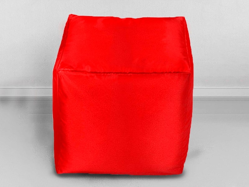 Пуф Геометрия красный