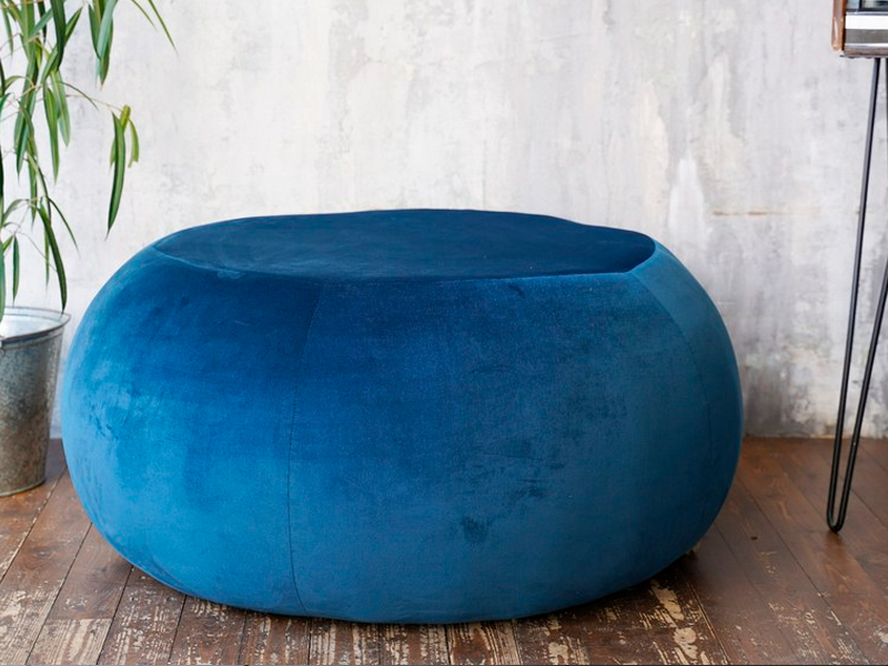 Пуфик Big Shape Blue Round