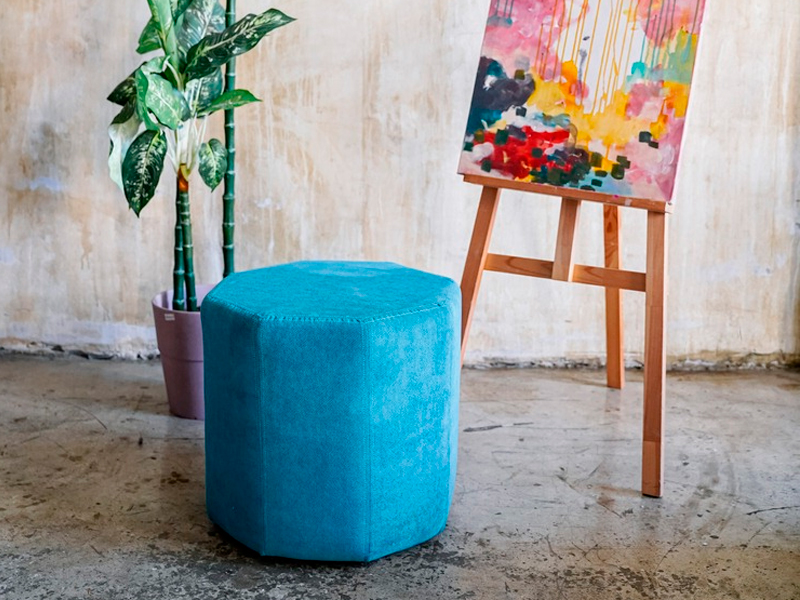 Пуфик Shape Aquamarine Polygonal