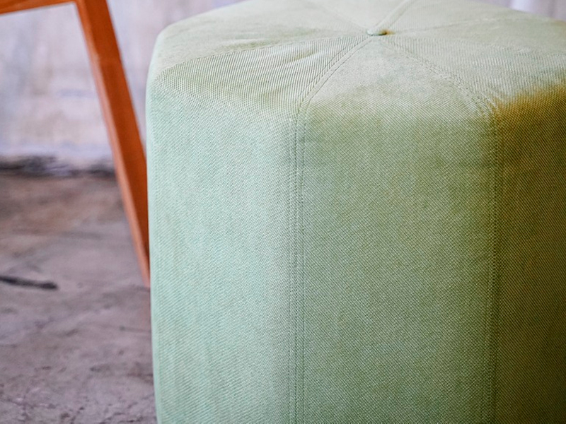 Пуфик Shape Light Green Jeans Polygonal