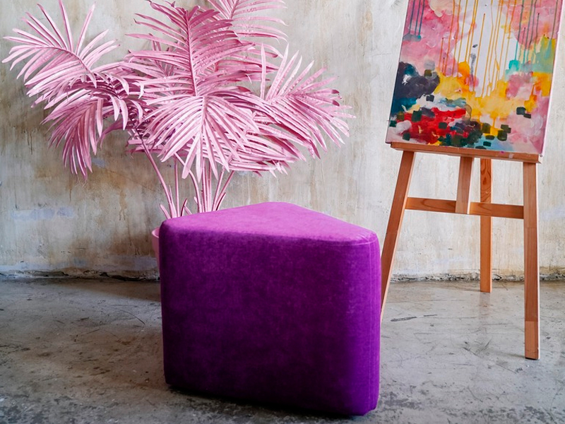Пуфик Shape Purple Triangle