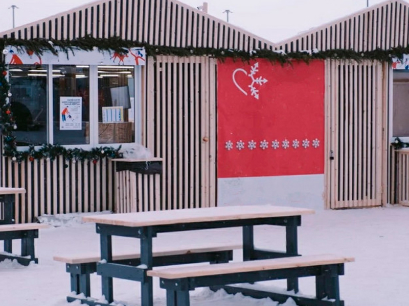 Деревянный модуль. Раздевалка (4x5 м)