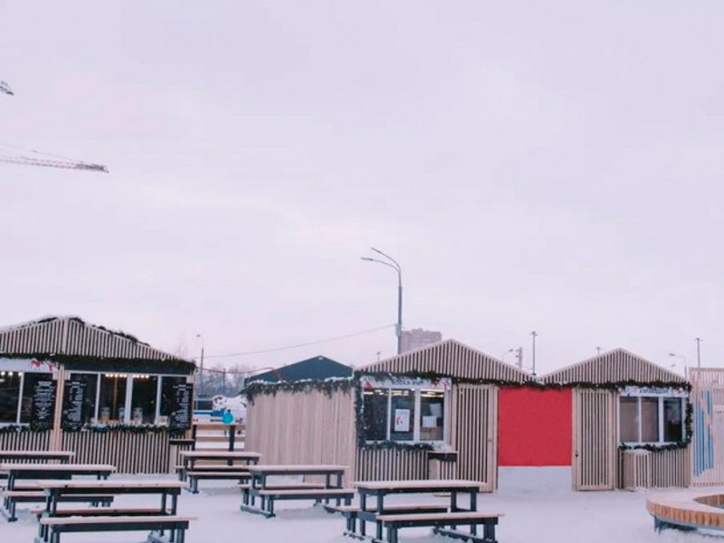 Деревянный модуль. Раздевалка (4x5 м)