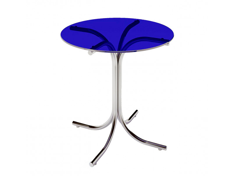 Стол Rozana прозрачный синий