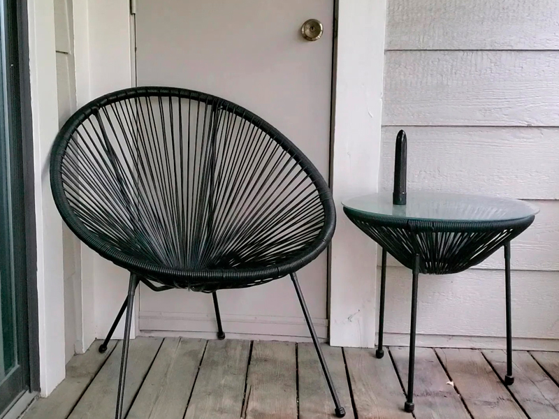 Садовый стул Acapulco Chair чёрный