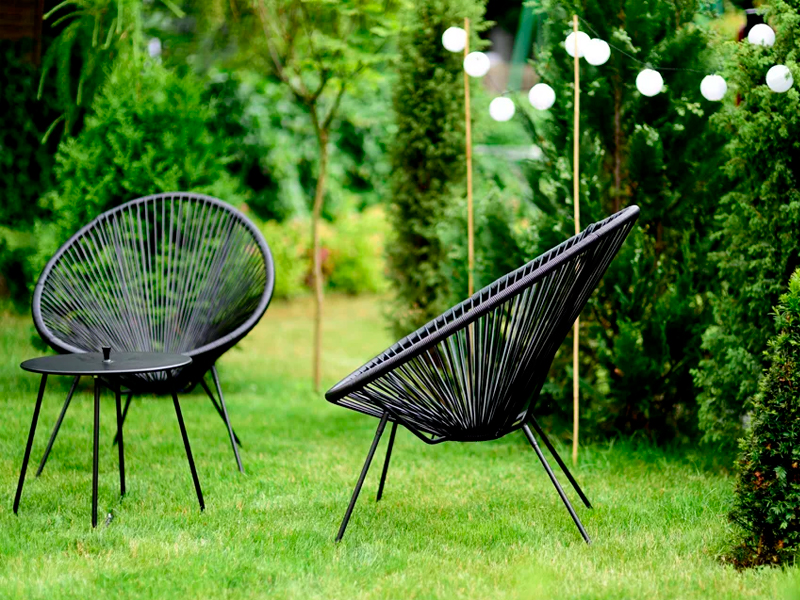 Садовый стул Acapulco Chair чёрный