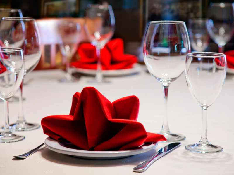 Салфетка бордовая «Жаккард»