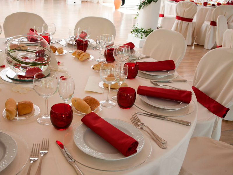 Салфетка бордовая «Жаккард»