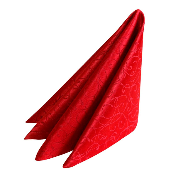 Салфетка бордовая «Жаккард»