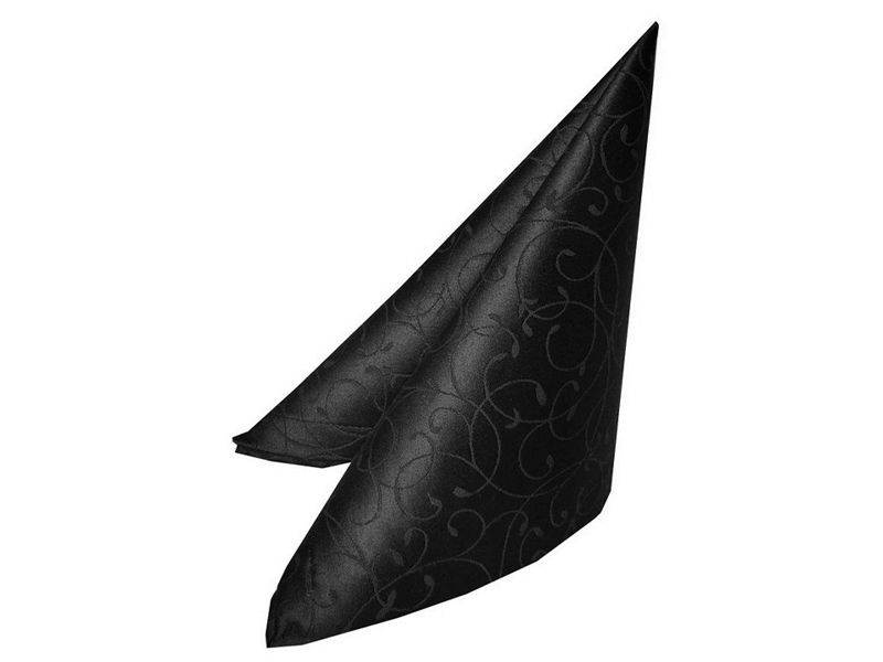 Салфетка чёрная «Жаккард»