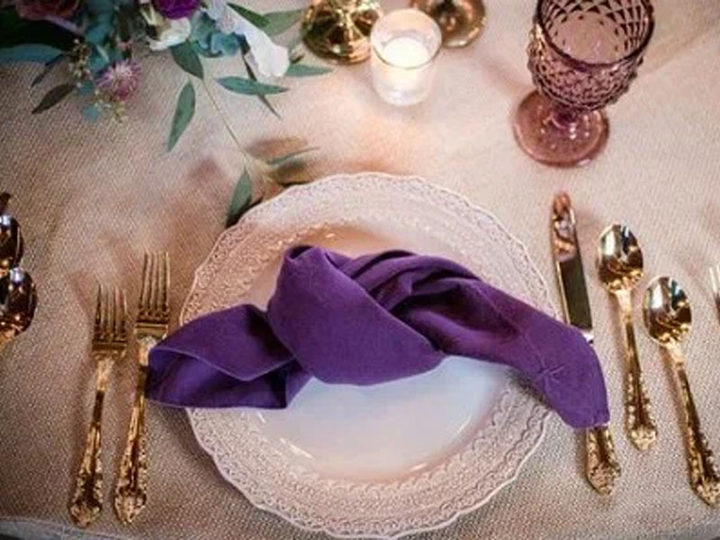 Салфетка сиреневая