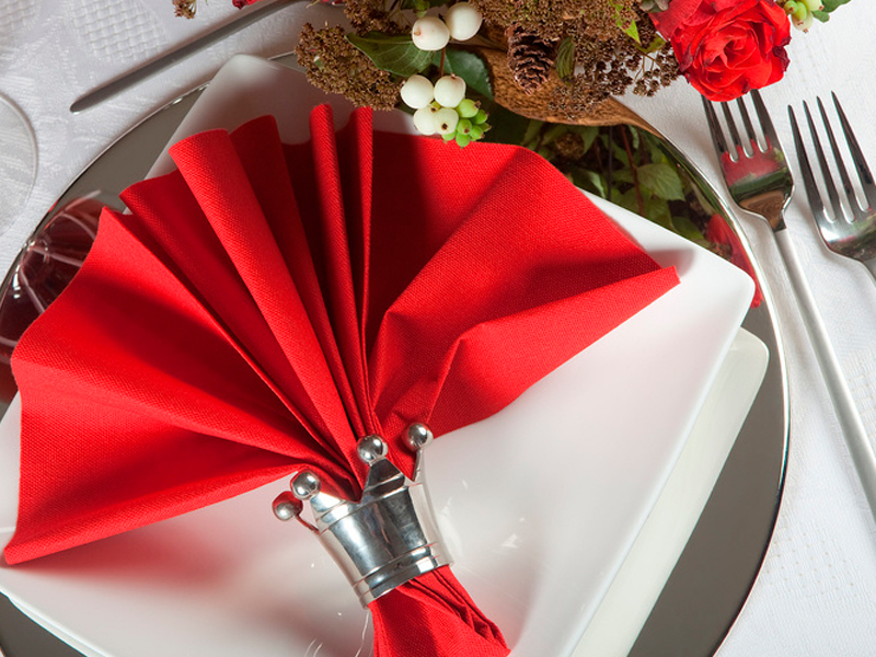 Салфетка красная