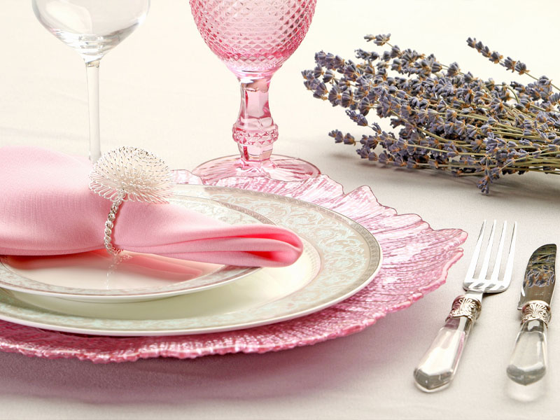 Салфетка розовая