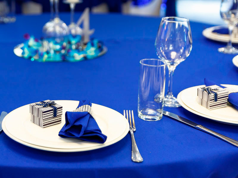 Салфетка синяя