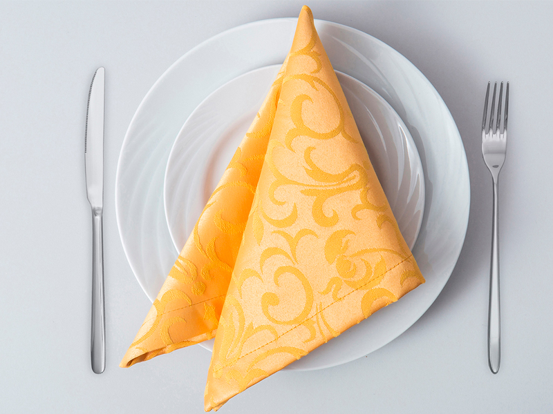 Салфетка золотая «Жаккард»