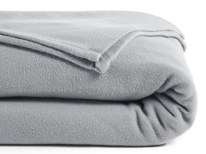 Флисовый плед серый