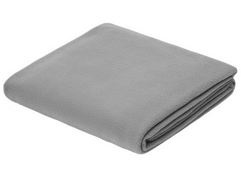 Флисовый плед серый