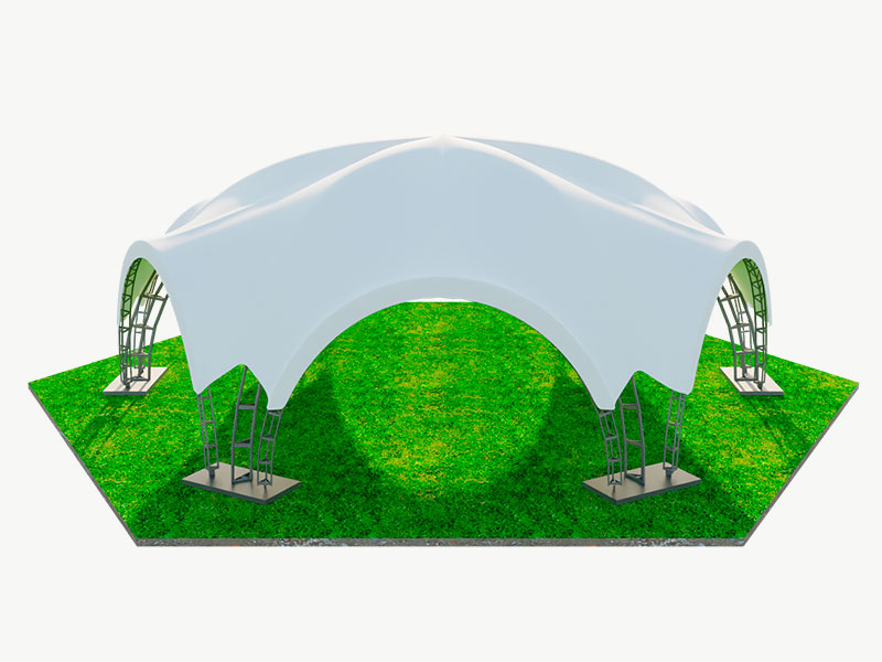 Шатер арочный гексагональный 14x16