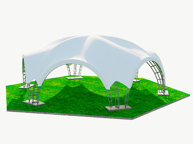Шатер арочный гексагональный 14x16