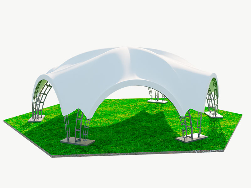 Шатер арочный гексагональный 14x16