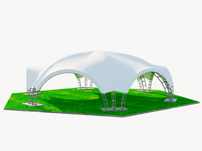 Шатер арочный гексагональный 17x20