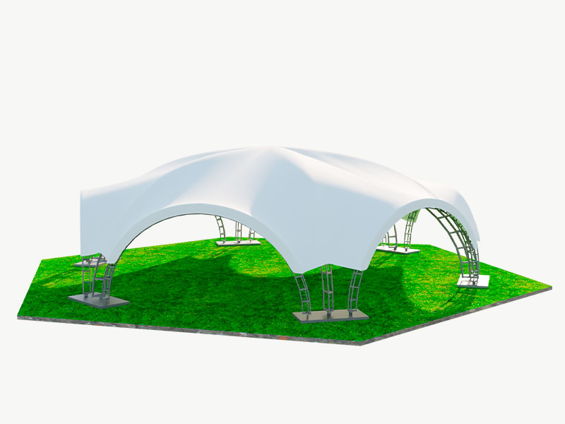 Шатер арочный гексагональный 17x20