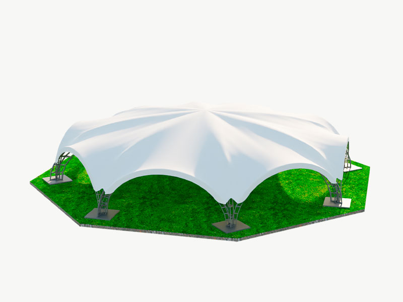 Шатер арочный октагональный 24x24