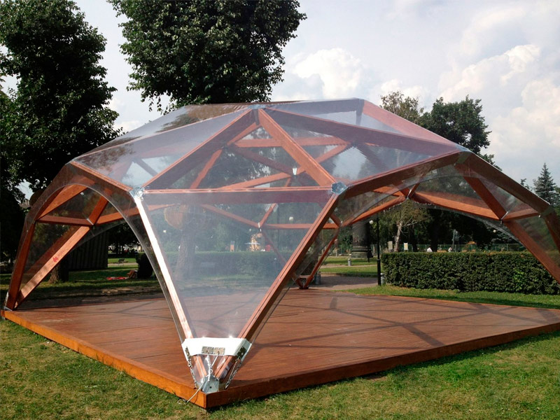 Прозрачный деревянный шатер 6x6