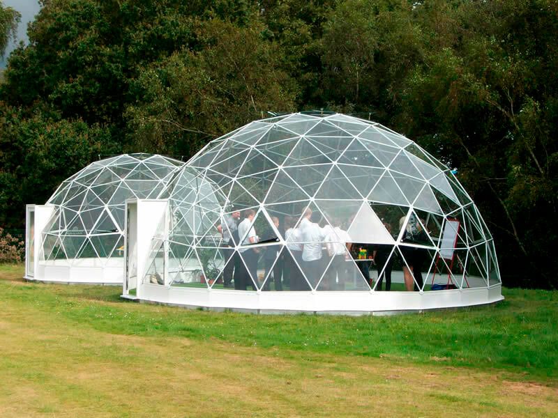 Прозрачный шатер сфера 9x9