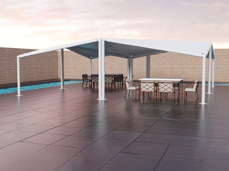 Шатёр Кайт белый 12x12