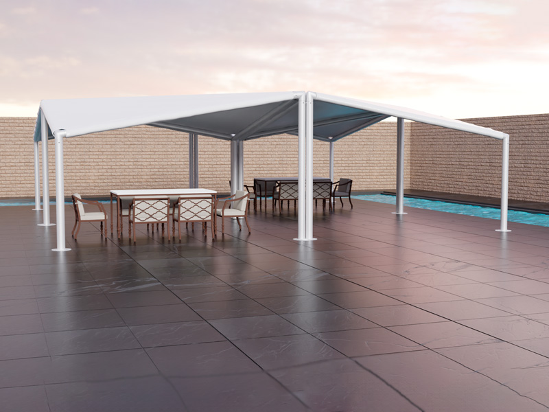 Шатёр Кайт белый 12x12