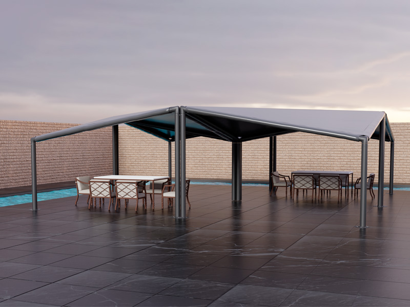 Шатёр Кайт 12x12 (Чёрный)