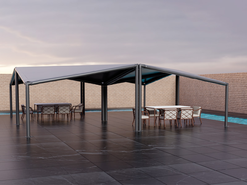 Шатёр Кайт 12x12 (Чёрный)