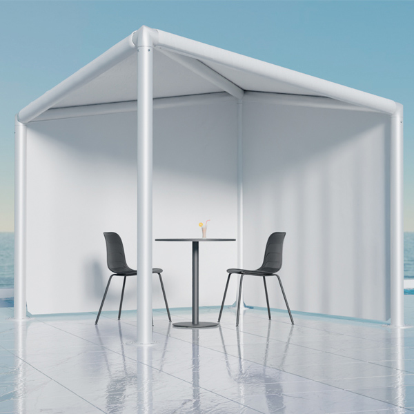 Шатёр Кайт белый 4x4 (Со стенами)
