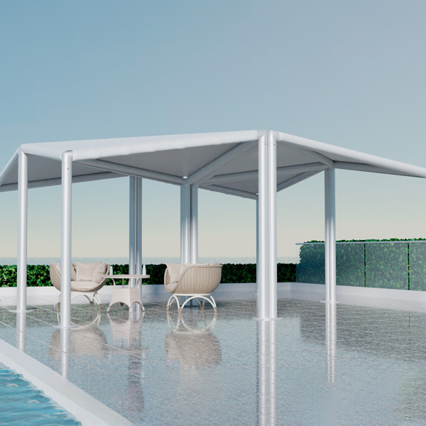 Шатёр Кайт белый 8x8